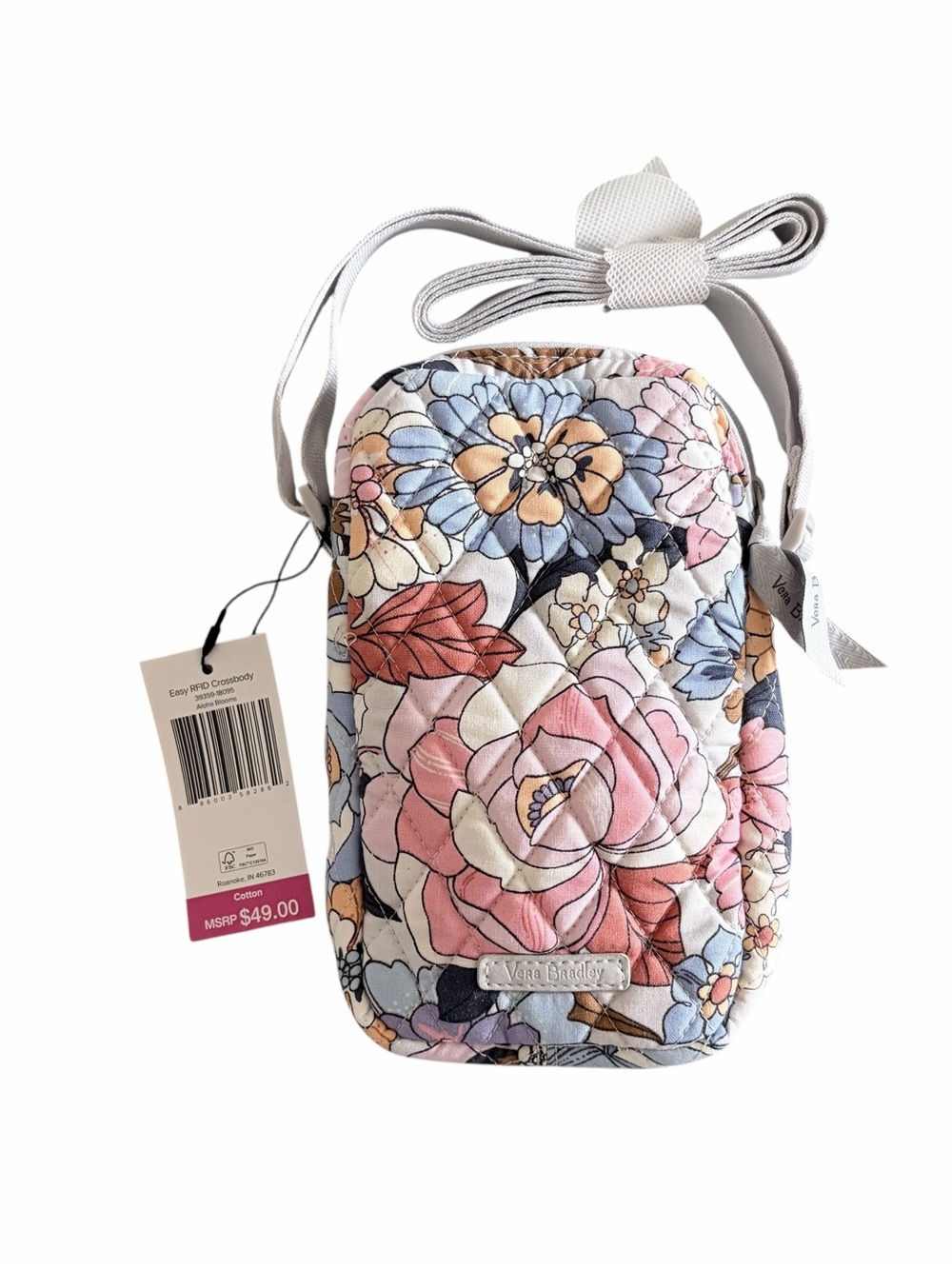 NEW Vera Bradley Easy RFID Crossbody Aloha Blooms
